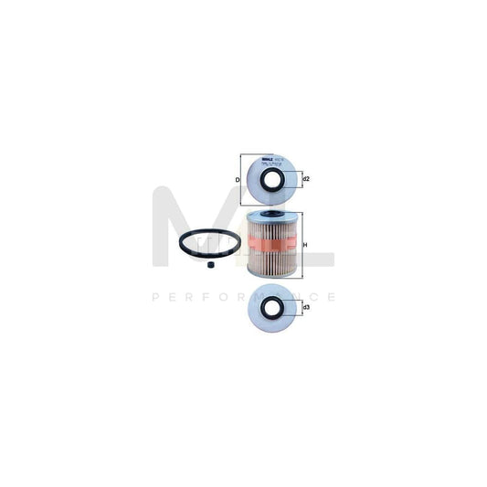 MAHLE ORIGINAL KX 218D Fuel filter Filter Insert