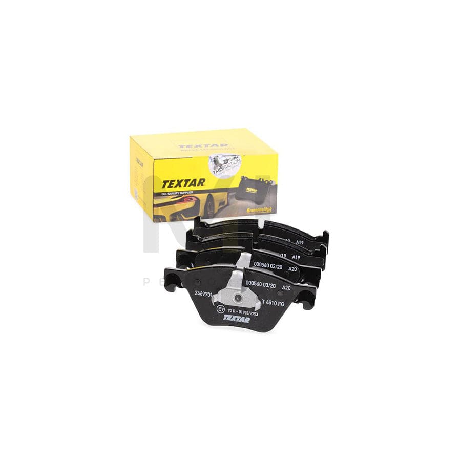 TEXTAR 2469701 Brake pad set for BMW 5 Series prepared for wear indicator