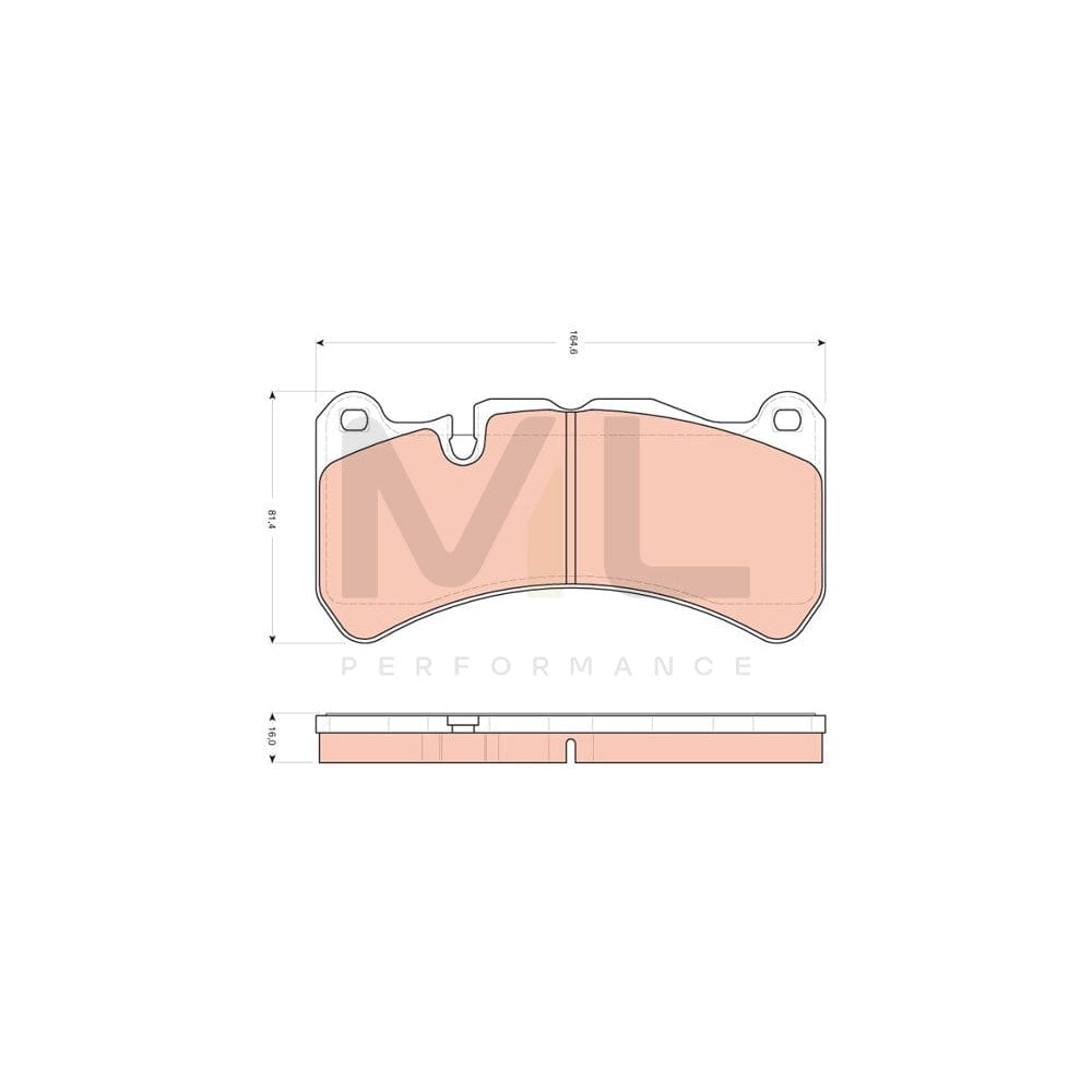 TRW Gdb1739 Brake Pad Set Prepared For Wear Indicator