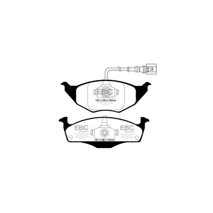 EBC PDKF129 Audi A2 Ultimax Front Brake Pad & Plain Disc Kit 2 | ML Performance UK Car Parts