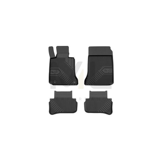 FROGUM Tailored, No.77 77408005 Floor mat set suitable for MERCEDES-BENZ C-Class Elastomer, Front and Rear, Quantity: 4, Black, (LHD)