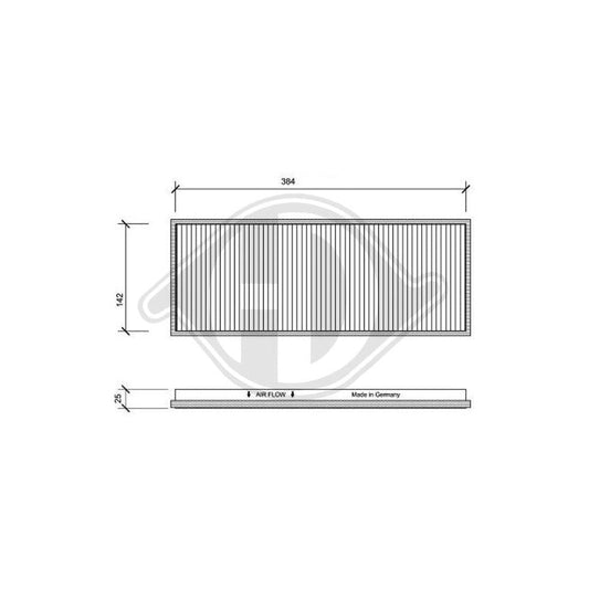 DIEDERICHS DCI1009 Pollen Filter