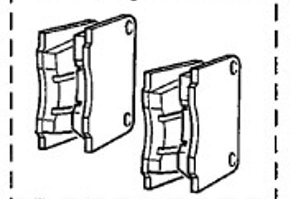 Aston Martin 28-83038-PK DB7 6 Cyl Front Brake Pads (set) | ML Performance UK Car Parts