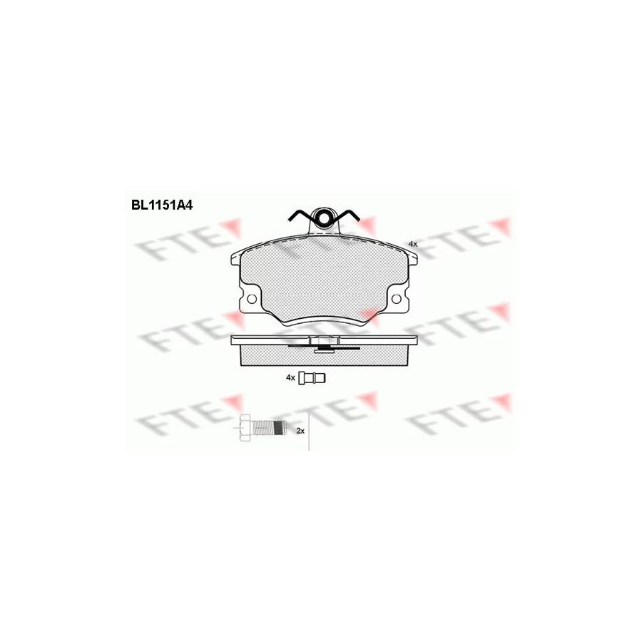 FTE Bl1151A4 Brake Pad Set