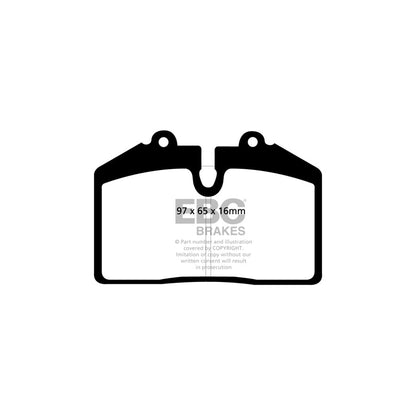 EBC DP41013R Audi Ford Holden Yellowstuff Front/Rear Brake Pads - Brembo/Girling/TRW Caliper 2 | ML Performance UK Car Parts