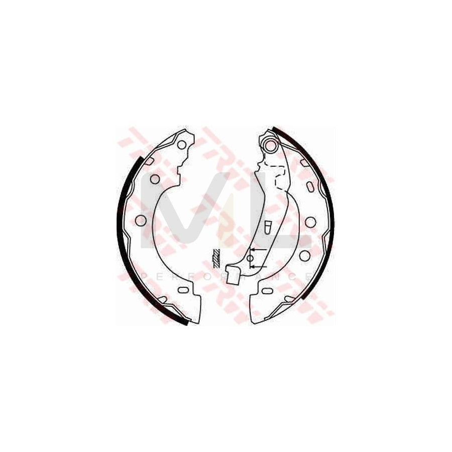 TRW GS8650 Brake Shoe Set