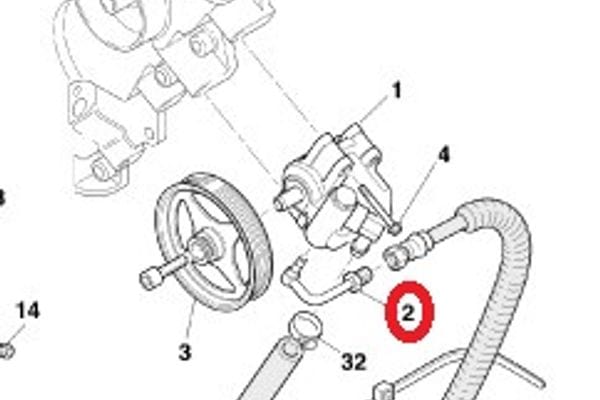 Aston Martin 24-121497-AA DB7 Vantage PAS Outlet Adaptor | ML Performance UK Car Parts