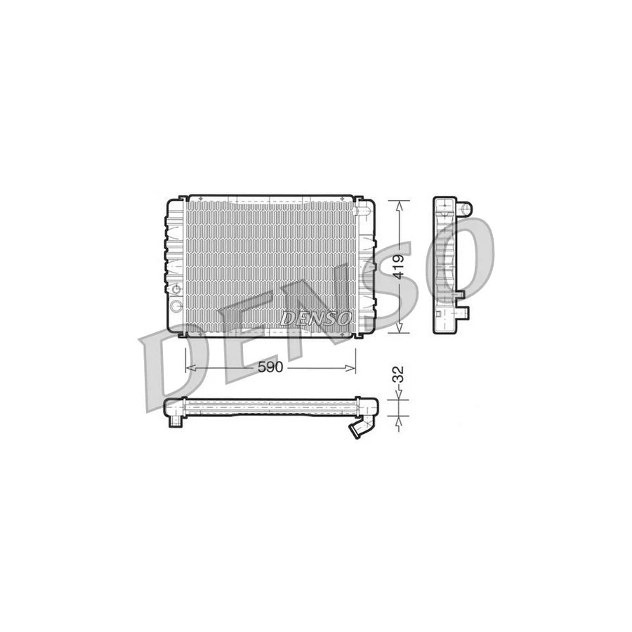 DENSO DRM33001 Engine Radiator for Volvo 240