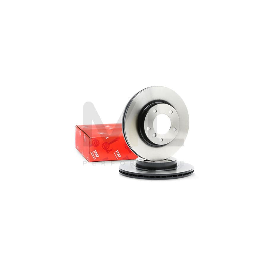 TRW DF1538 Brake Disc Vented, Painted, High-carbon  - 1 piece