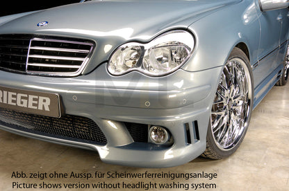 Rieger 00025204 Mercedes-Benz W203 C-Class Front Bumper 6 | ML Performance UK Car Parts
