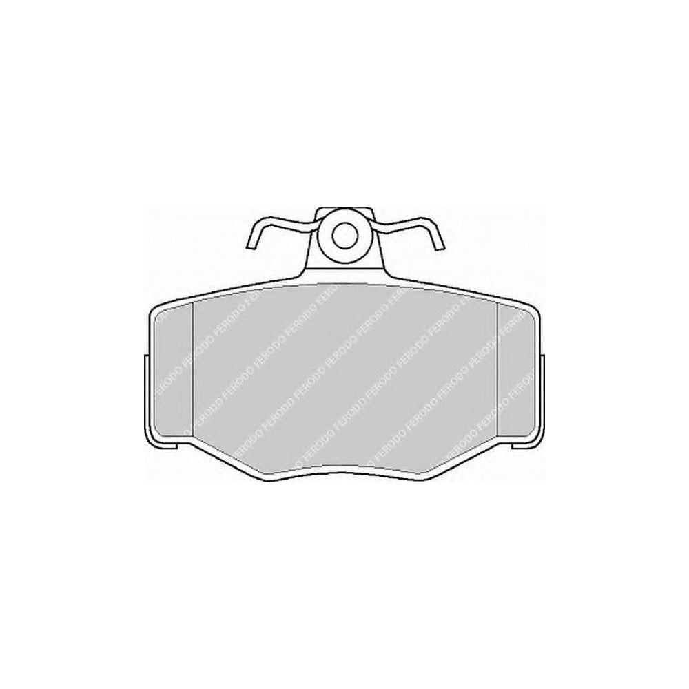 Ferodo Sl FSL707 Brake Pad Set Not Prepared for Wear Indicator