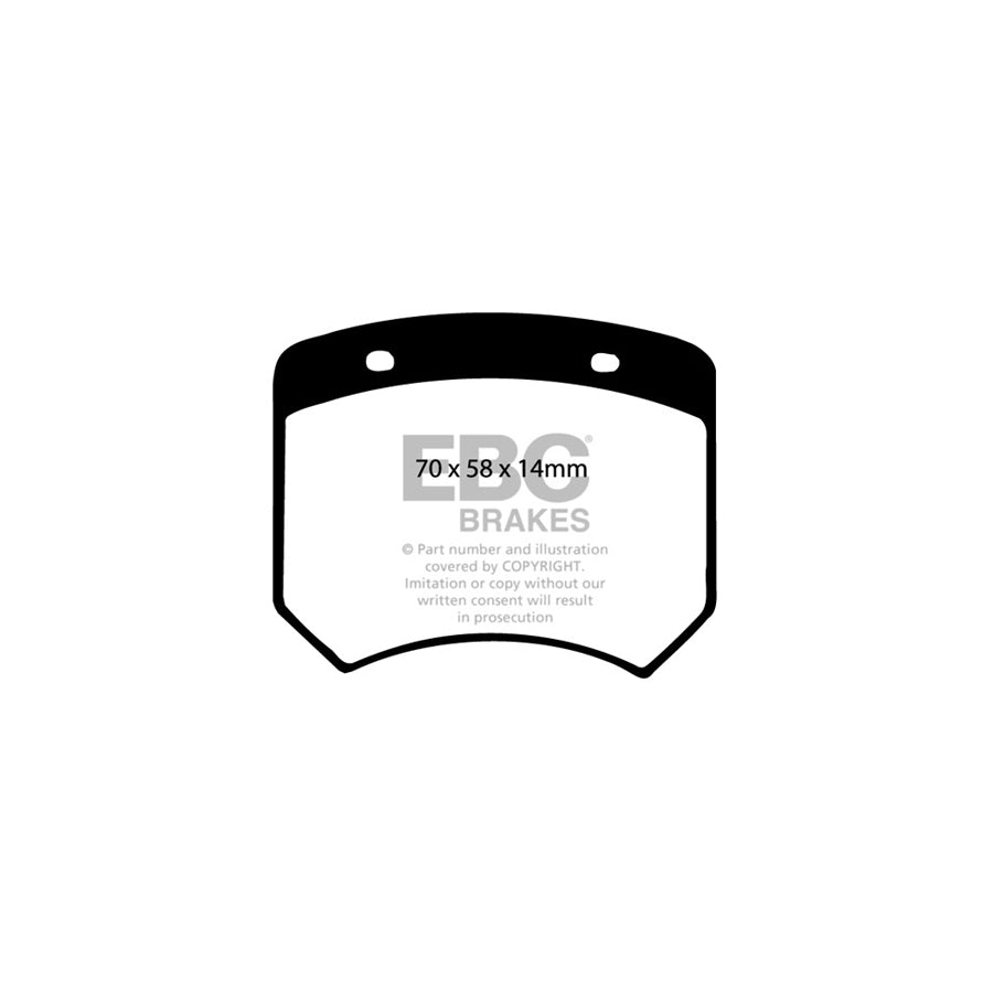 EBC DP102 Austin Marcos Morris Unipower Ultimax Front Brake Pads (Inc. Mini Marcos & Unipower GT) 2 | ML Performance UK Car Parts