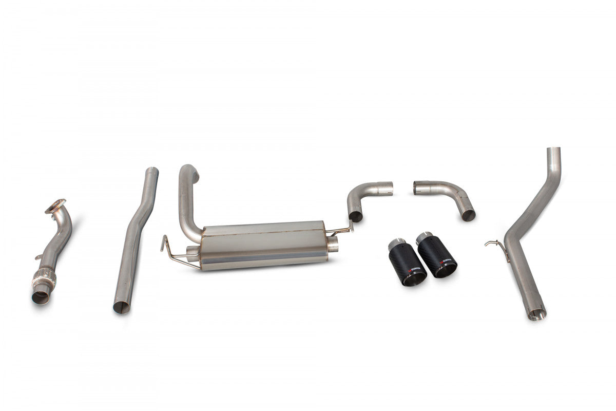 Scorpion SFT005CF Fiat 500/595 Abarth Non-Resonated Cat-Back System  | ML Performance UK UK