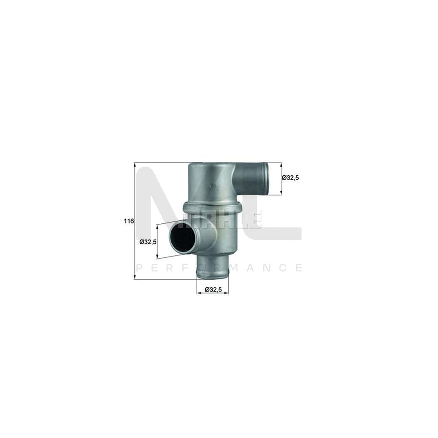 MAHLE ORIGINAL TH 37 80 Engine thermostat Opening Temperature: 80��C, without gasket / seal | ML Performance Car Parts
