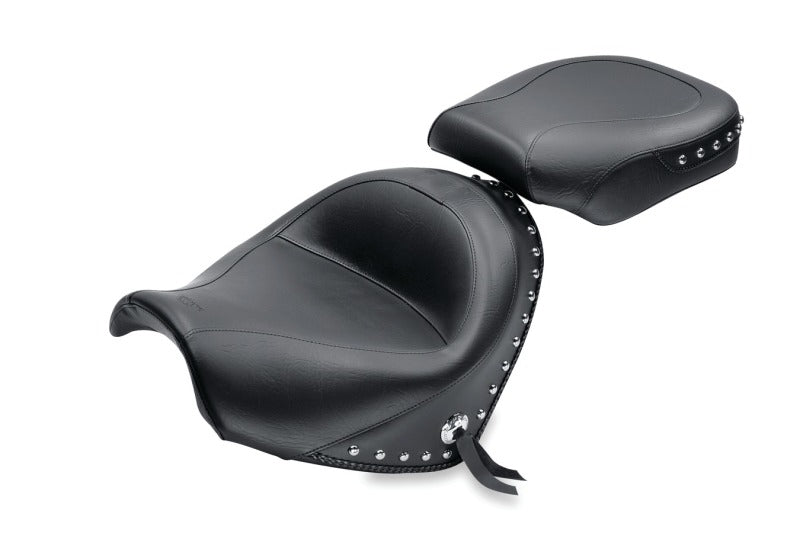 Mustang Motorcycle Mustang 09-21 Suzuki Boulevard C50 & C50T Standard Touring 2PC Seat w/Studs - Black