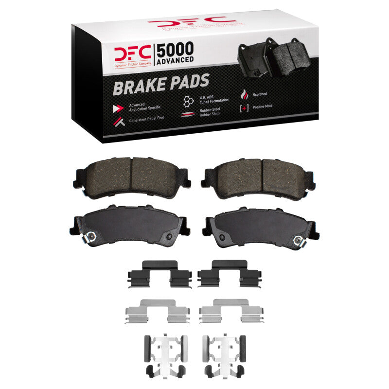 DFC 03-07 Chevrolet Silverado 1500 Classic Rear 5000 Advanced Ceramic Brake Pads and Hardware Kit