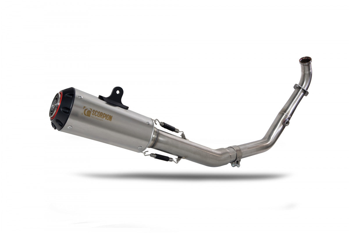 Scorpion PYA115SYSTEO Yamaha YZF-R125 Red Power Full System - Titanium Sleeve | ML Performance UK UK