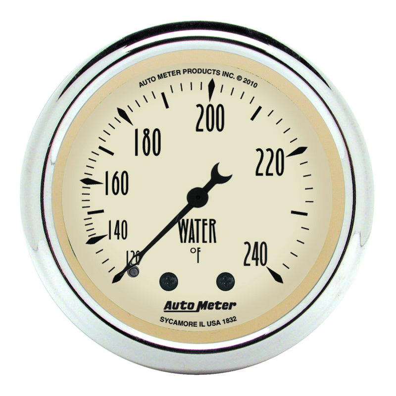 AutoMeter Gauge Kit 5 Pc. 3-1/8in. & 2-1/16in. Mech. Speedo. Wtmp & Oilp Antique Beige
