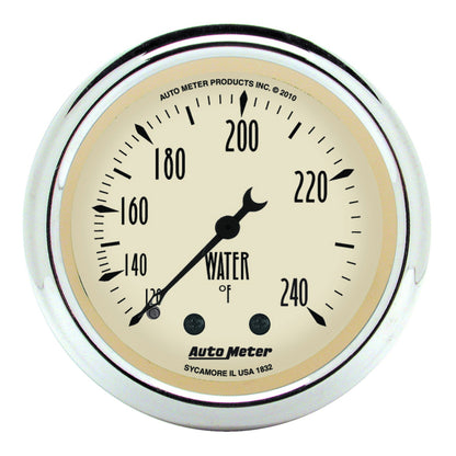 AutoMeter Gauge Kit 5 Pc. 3-1/8in. & 2-1/16in. Mech. Speedo. Wtmp & Oilp Antique Beige