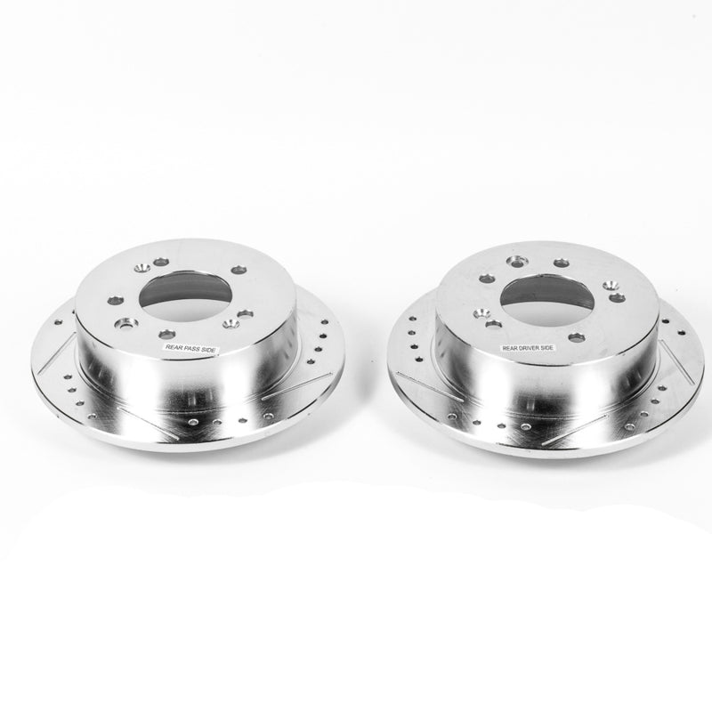 PowerStop Power Stop 07-10 Hyundai Elantra Rear Evolution Drilled & Slotted Rotors - Pair