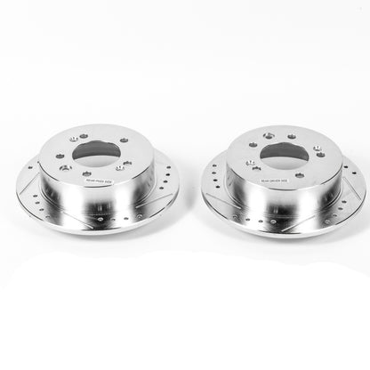 PowerStop Power Stop 07-10 Hyundai Elantra Rear Evolution Drilled & Slotted Rotors - Pair