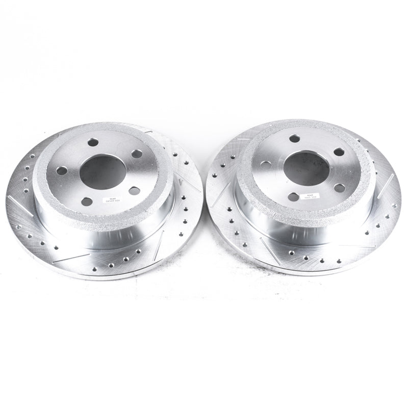 PowerStop Power Stop 07-17 Jeep Wrangler Rear Evolution Drilled & Slotted Rotors - Pair