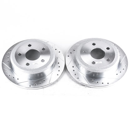 PowerStop Power Stop 07-17 Jeep Wrangler Rear Evolution Drilled & Slotted Rotors - Pair
