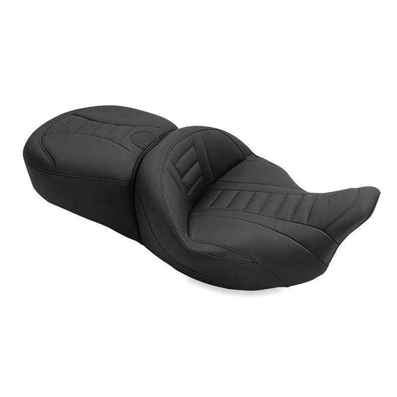 Mustang Motorcycle Mustang 08-21 Harley Electra Glide, Rd Glide, Rd King, Str Glide Touring 1PC Seat Deluxe - Black