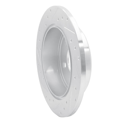 R1 Concepts R1 91-95 Ford Crown Victoria Rear Right Drilled & Slotted Silver Brake Rotor
