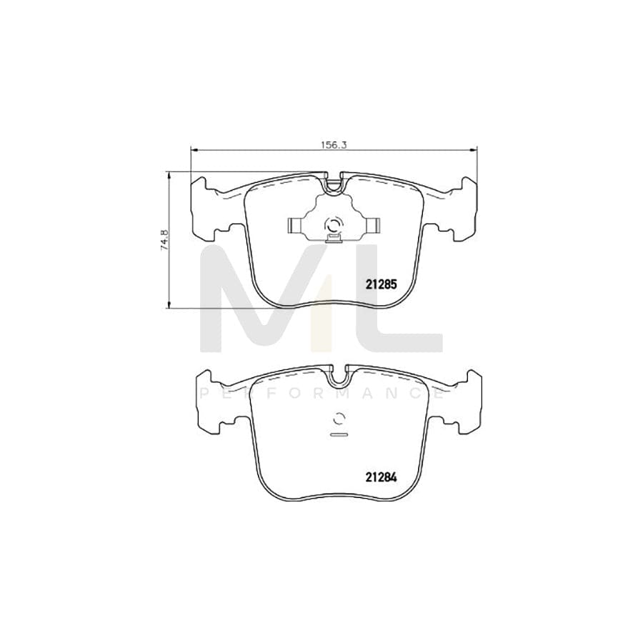 TEXTAR 2128401 Brake pad set for BMW 8 (E31) prepared for wear indicator