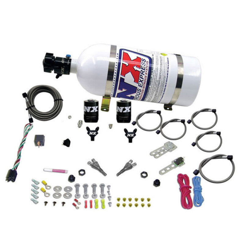 Nitrous Express 08-10 Dodge Viper EFI Dual Nozzle (100-300HP) w/10lb Bottle