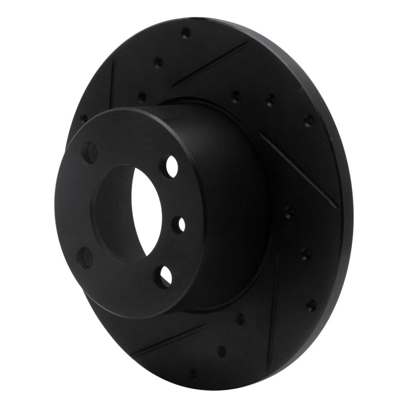 R1 Concepts R1 77-83 BMW 320I (USA/Canada) Front Left Drilled & Slotted Black Brake Rotor