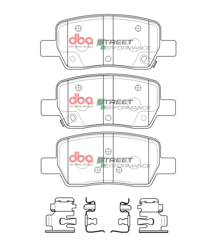 DBA 2022 Hyundai Santa Cruz Rear SP Performance Brake Pads