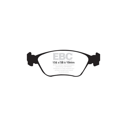 EBC DP21362 Volvo Greenstuff Front Brake Pads - ATE Caliper (Inc. C70 & V70 Mk1) 2 | ML Performance UK Car Parts