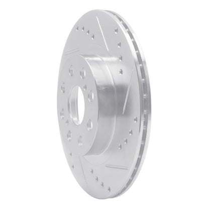 R1 Concepts R1 00-05 Toyota MR2 Spyder Rear Right Drilled & Slotted Silver Brake Rotor