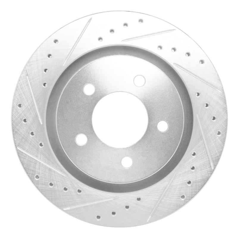 R1 Concepts R1 99-04 Chrysler CONCORDE Front Left Drilled & Slotted Silver Brake Rotor