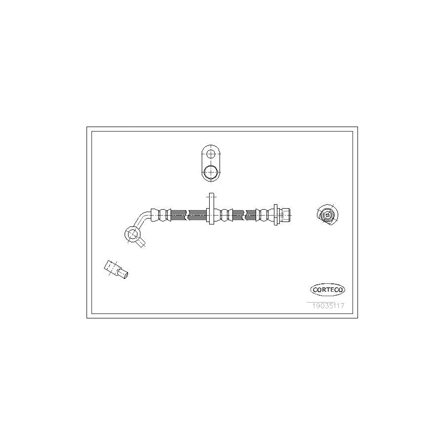 Corteco 19035117 Brake Hose for Honda Fr-V (Be)