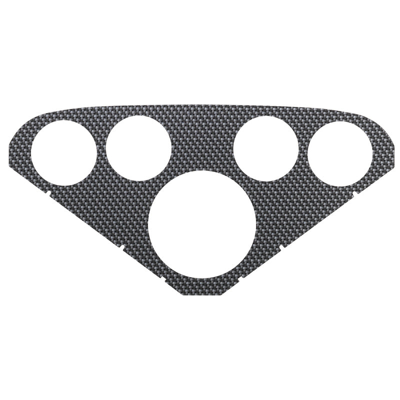 AutoMeter Faceplate For PN 2208 Optional Silver Carbon Look