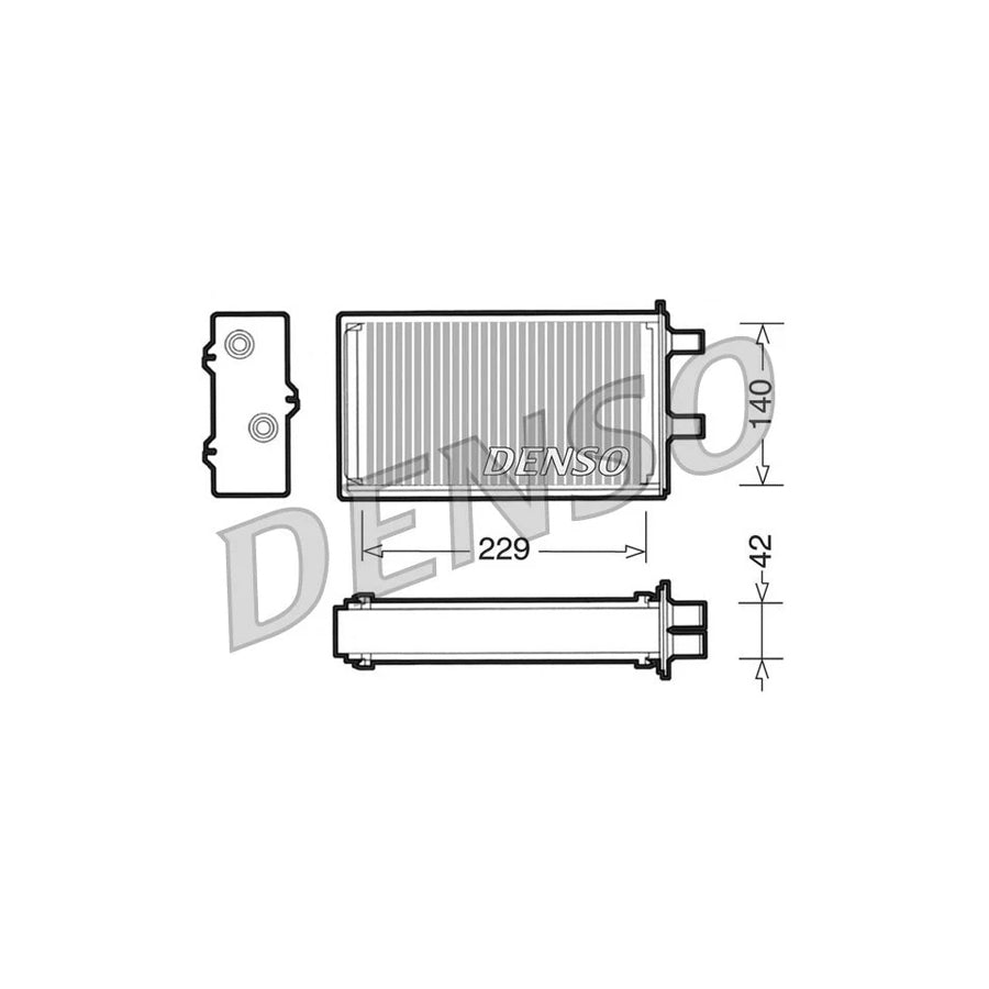 DENSO DRR13001 Heater Matrix for Autobianchi Y10 Hatchback