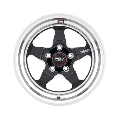 Weld S104B7063400 Ventura S104 Wheel 15x7 5x120.65 ET0 BS4 Gloss Black MIL - DIA