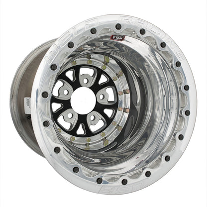 Weld 84B-513278 V-Series Wheel 15x13 5x4.75 ET-76 BS4 Black Center - Polished Shell