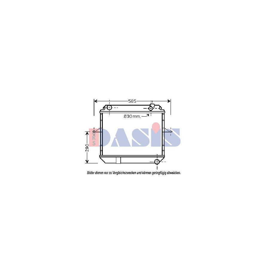 AKS Dasis 070420N Engine Radiator