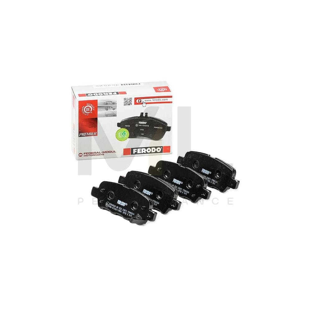 Ferodo Premier Eco Friction FDB4324 Brake Pad Set With Acoustic Wear Warning, Without Accessories