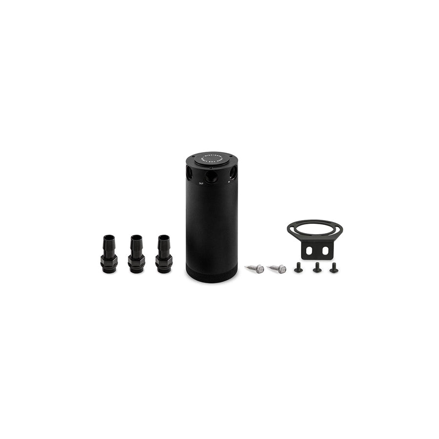 Mishimoto MMBCC-CBTHR-XLBK XL Compact Baffled Oil Catch Can - 3-Port