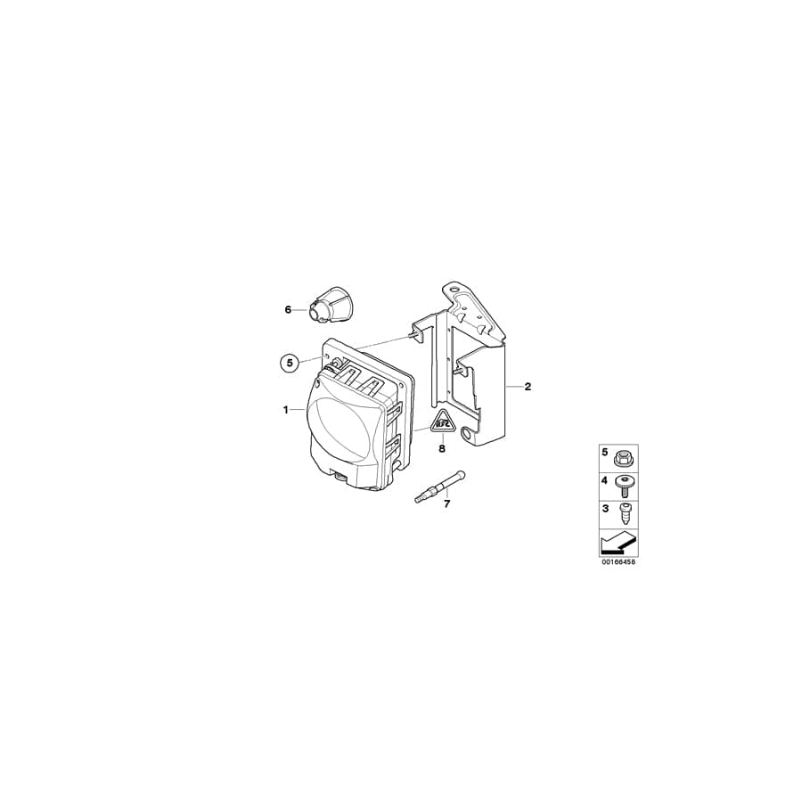 Genuine BMW 66316762289 E60 E61 Adjustment Equipment (Inc. 545i, 530xd & 530xi)