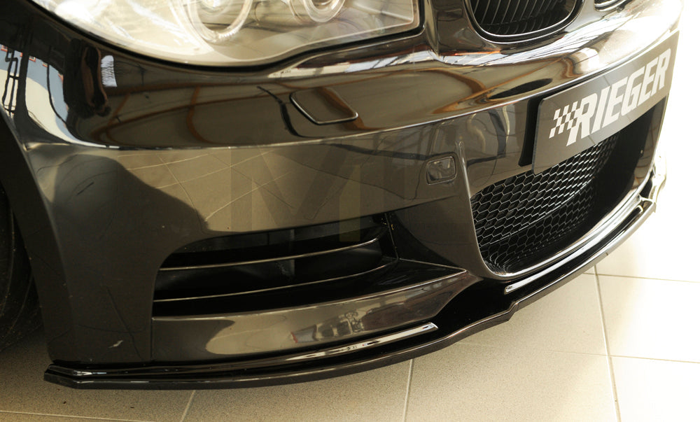 Rieger 00088124 BMW 1 Series E82 E88 Front Splitter 9 | ML Performance UK Car Parts