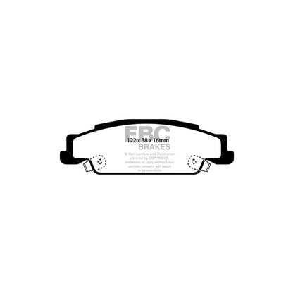 EBC PD12KR072 Cadillac Redstuff Rear Brake Pad & GD Disc Kit (Inc. CTS & STS) 2 | ML Performance UK Car Parts