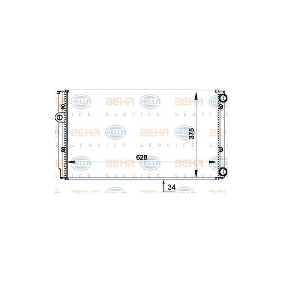 Hella 8MK 376 714-044 Engine Radiator