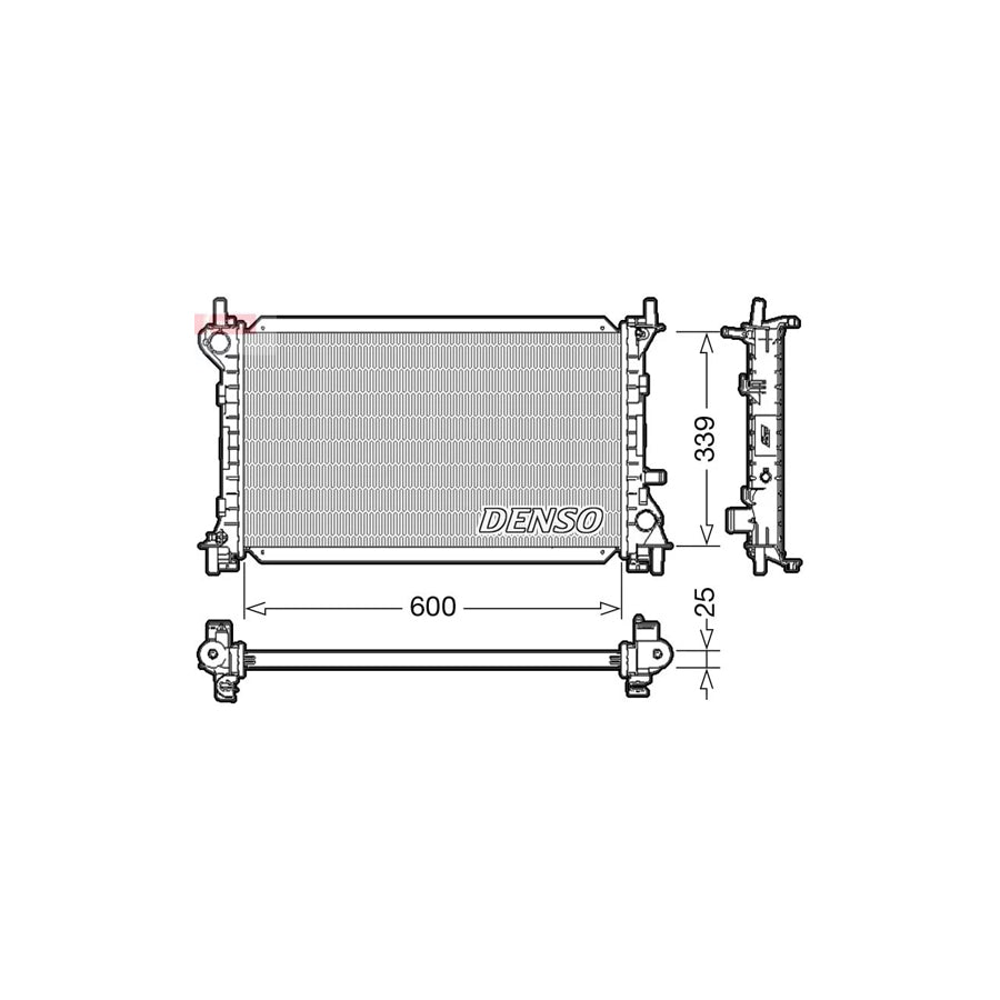 DENSO DRM10002 Engine Radiator