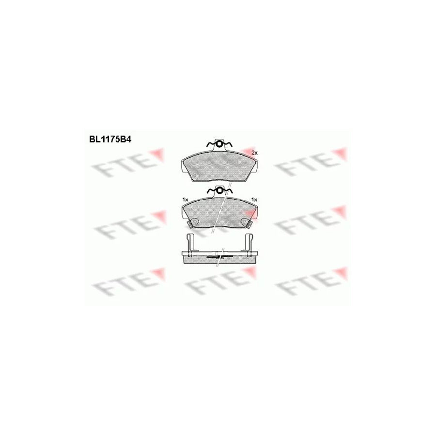 FTE Bl1175B4 Brake Pad Set